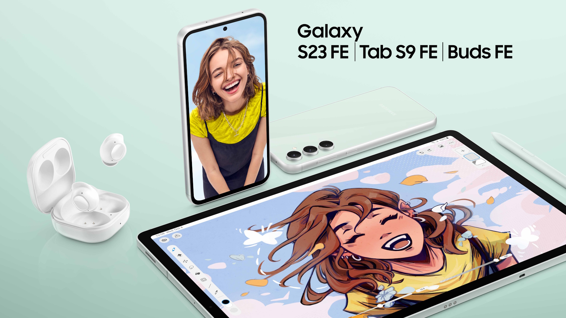 Samsung Galaxy S23 FE, Tab S9 FE and Buds FE headphones officially presented